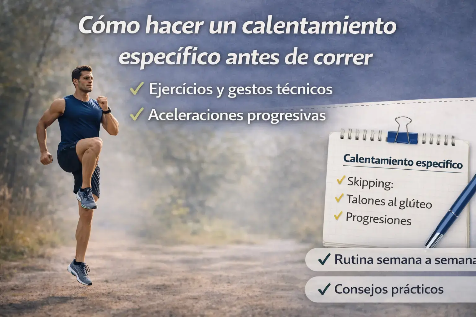 Calentamiento específico: qué es, beneficios y ejemplos para correr mejor