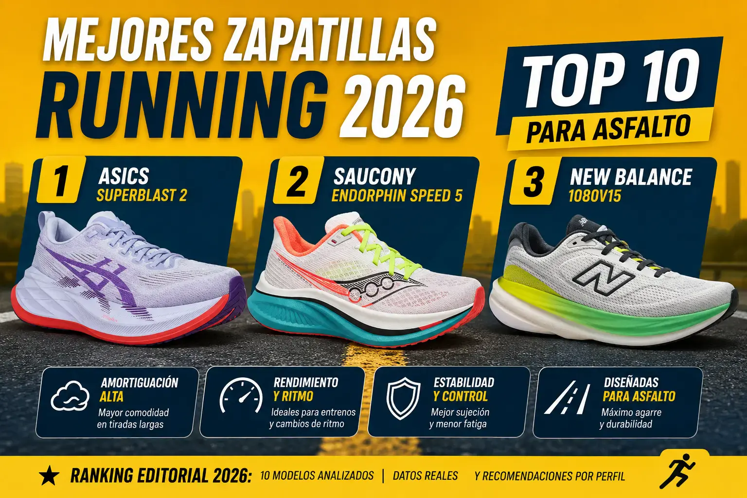 Mejores zapatillas de running 2026
