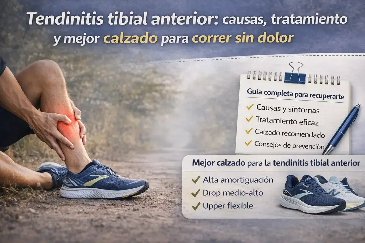 Tendinitis tibial anterior: causas, tratamiento y mejor calzado